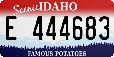 ID license plate E444683