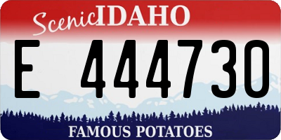 ID license plate E444730