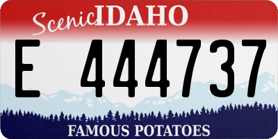 ID license plate E444737