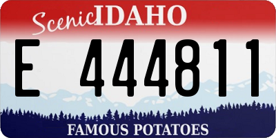 ID license plate E444811