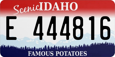 ID license plate E444816