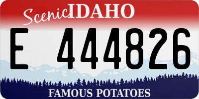 ID license plate E444826