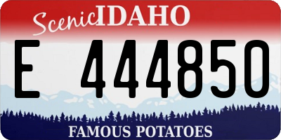 ID license plate E444850