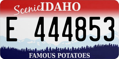ID license plate E444853