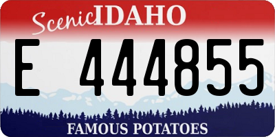 ID license plate E444855