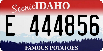 ID license plate E444856