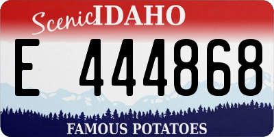 ID license plate E444868