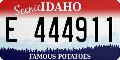 ID license plate E444911