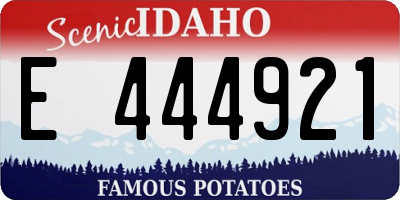 ID license plate E444921