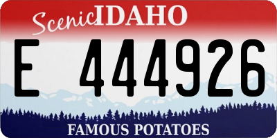 ID license plate E444926