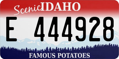 ID license plate E444928