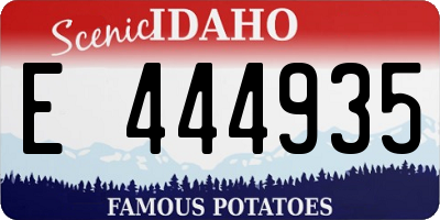 ID license plate E444935