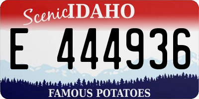 ID license plate E444936