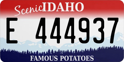 ID license plate E444937
