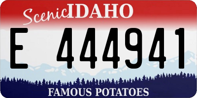 ID license plate E444941