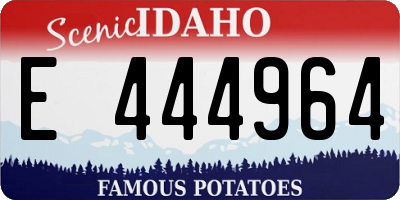 ID license plate E444964