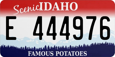ID license plate E444976