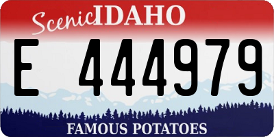 ID license plate E444979