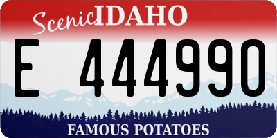 ID license plate E444990