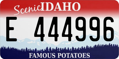 ID license plate E444996