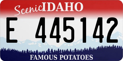 ID license plate E445142