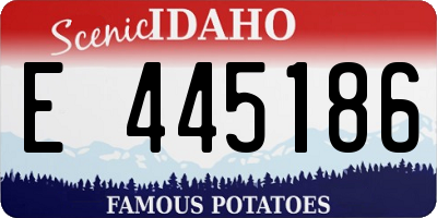 ID license plate E445186