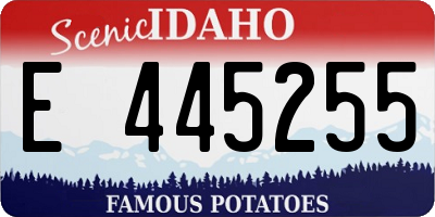 ID license plate E445255
