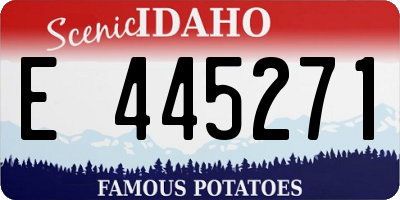 ID license plate E445271