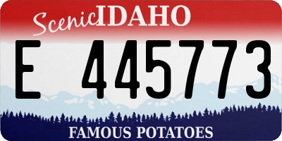 ID license plate E445773