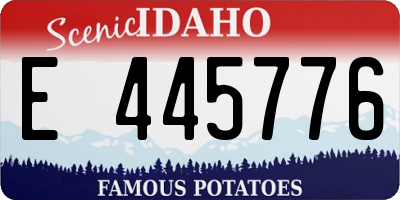 ID license plate E445776