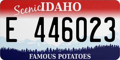 ID license plate E446023
