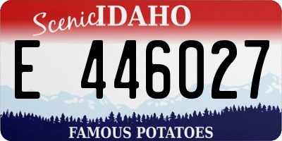 ID license plate E446027