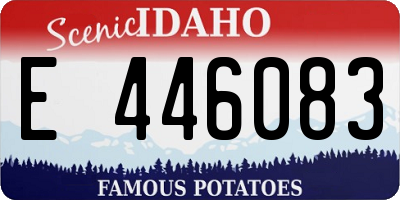 ID license plate E446083