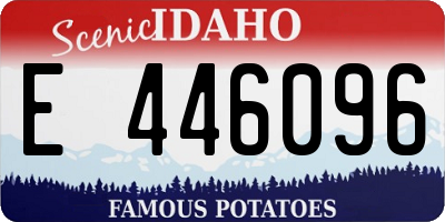 ID license plate E446096