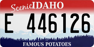 ID license plate E446126