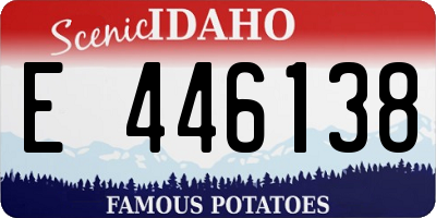 ID license plate E446138