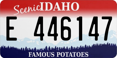 ID license plate E446147