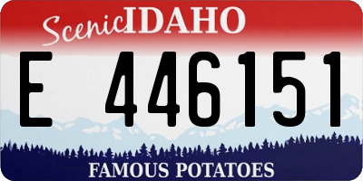 ID license plate E446151