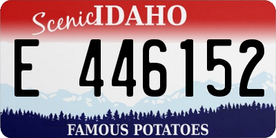 ID license plate E446152