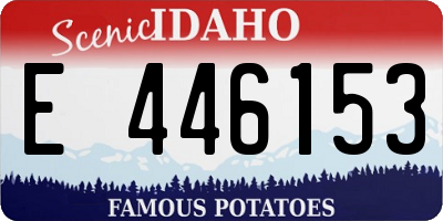 ID license plate E446153