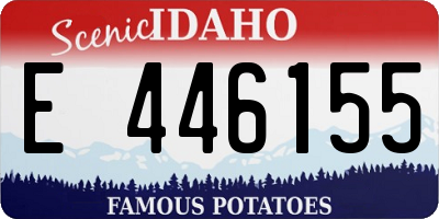 ID license plate E446155