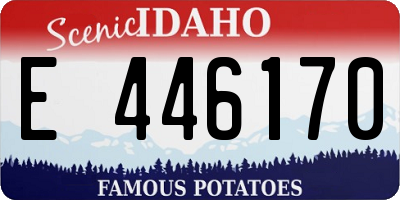 ID license plate E446170