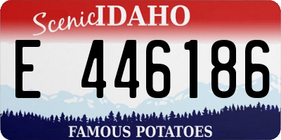 ID license plate E446186