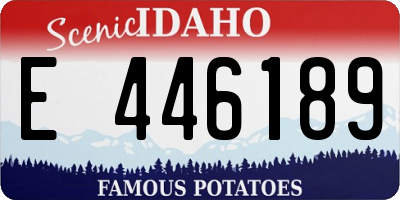 ID license plate E446189