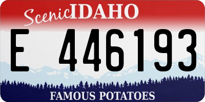 ID license plate E446193