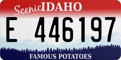 ID license plate E446197