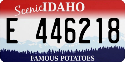ID license plate E446218