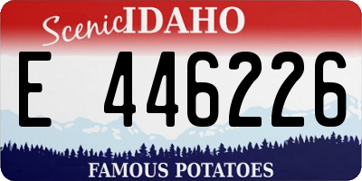 ID license plate E446226