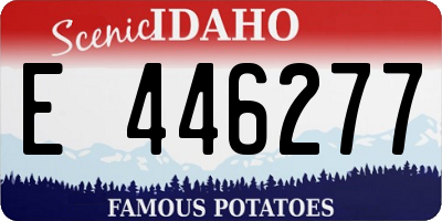 ID license plate E446277