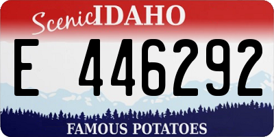 ID license plate E446292